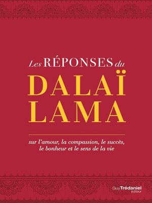 cover image of Les réponses du Dalaï Lama